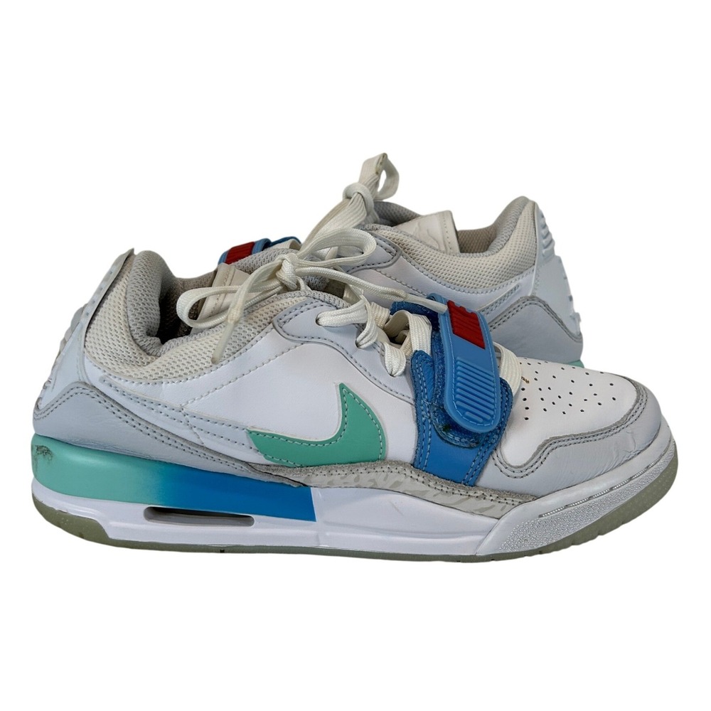Jordan Legacy 312 Low White Blue Green Red‎ FN8896-131 Kids Size 5.5Y Sneaker